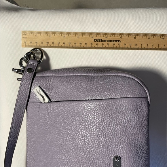 NWT MICHAEL MICHAEL KORS HALLIE. LILAC MD Messenger Leather - Picture 9 of 10